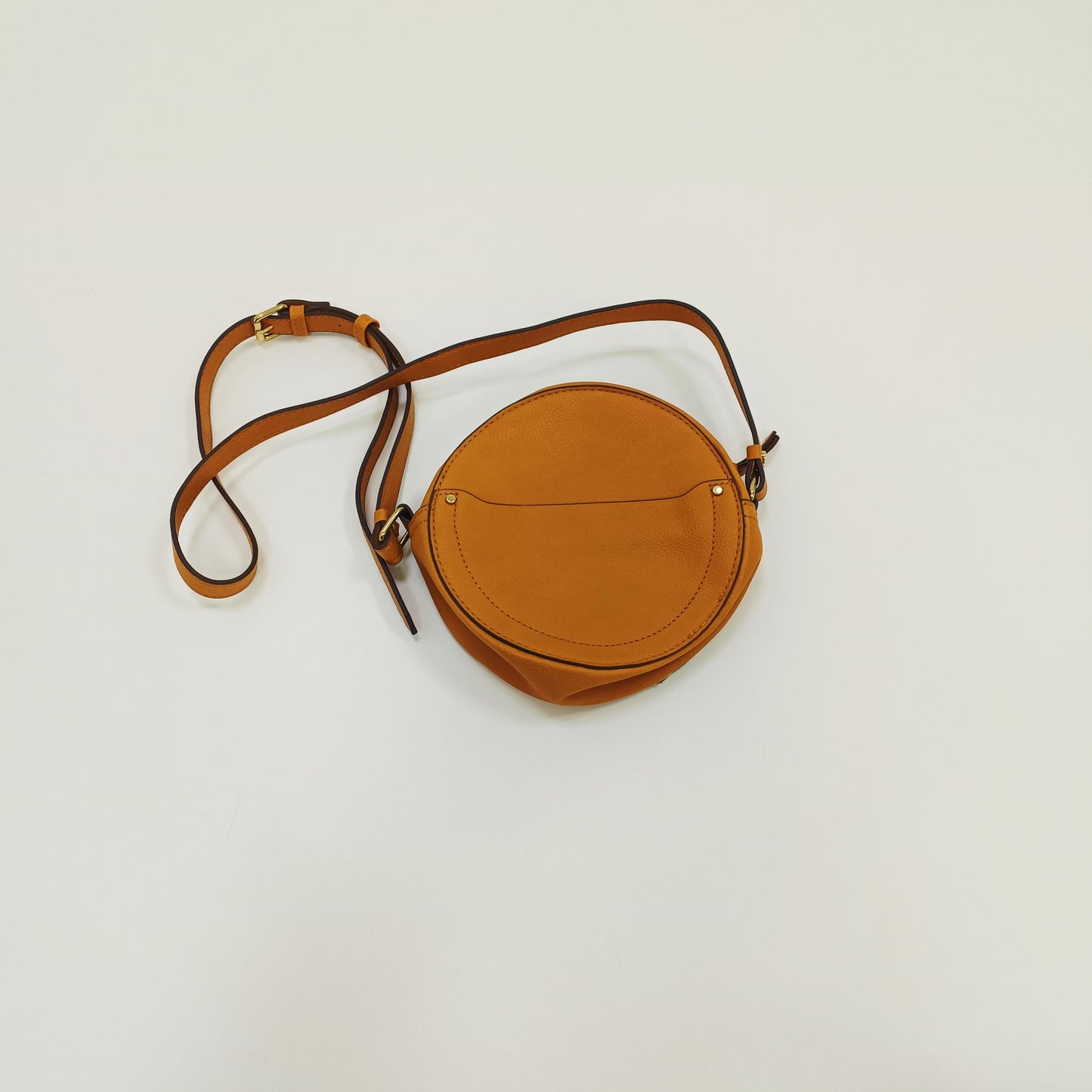 Mustard Circle Crossbody Bag ONE Size | Preloved