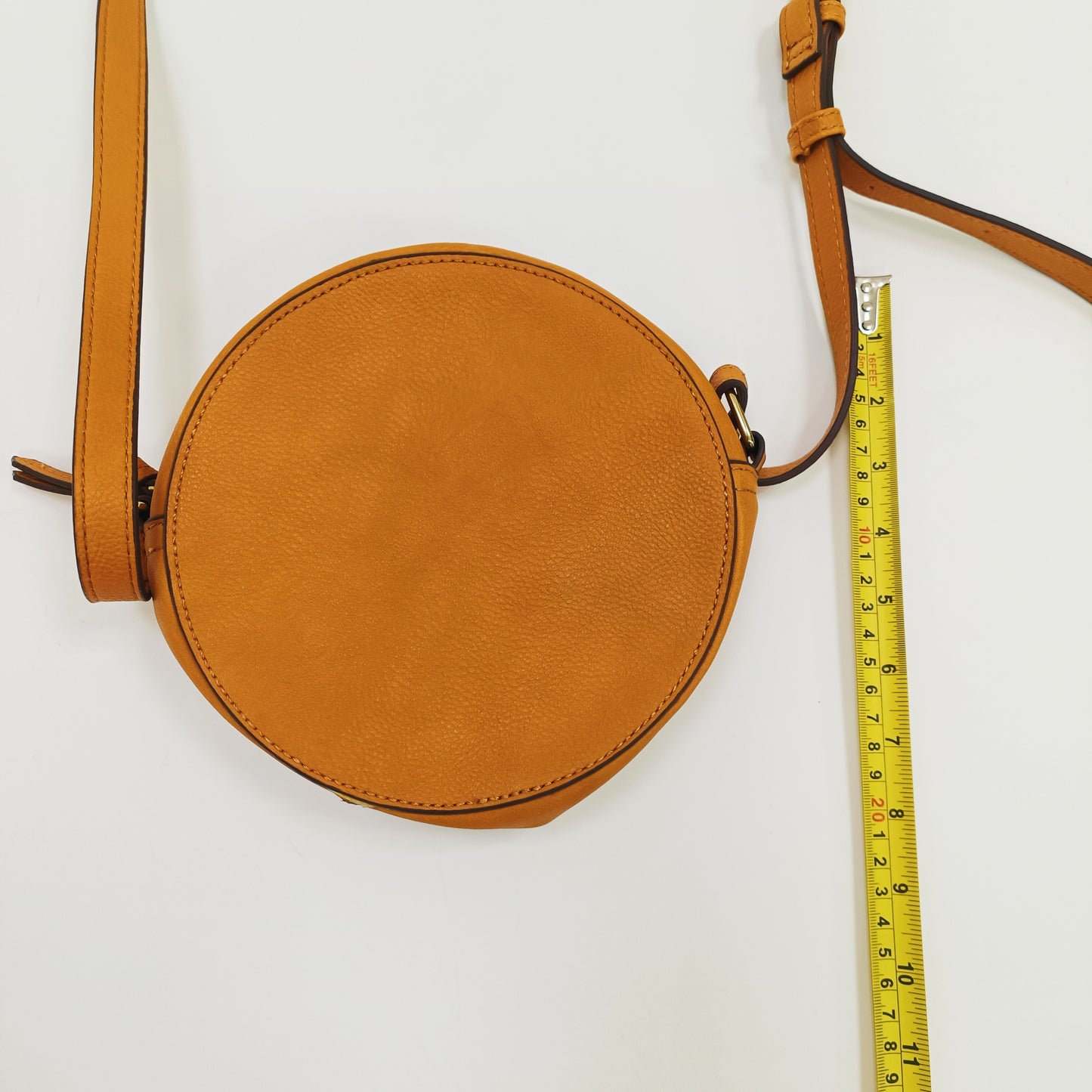 Mustard Circle Crossbody Bag ONE Size | Preloved