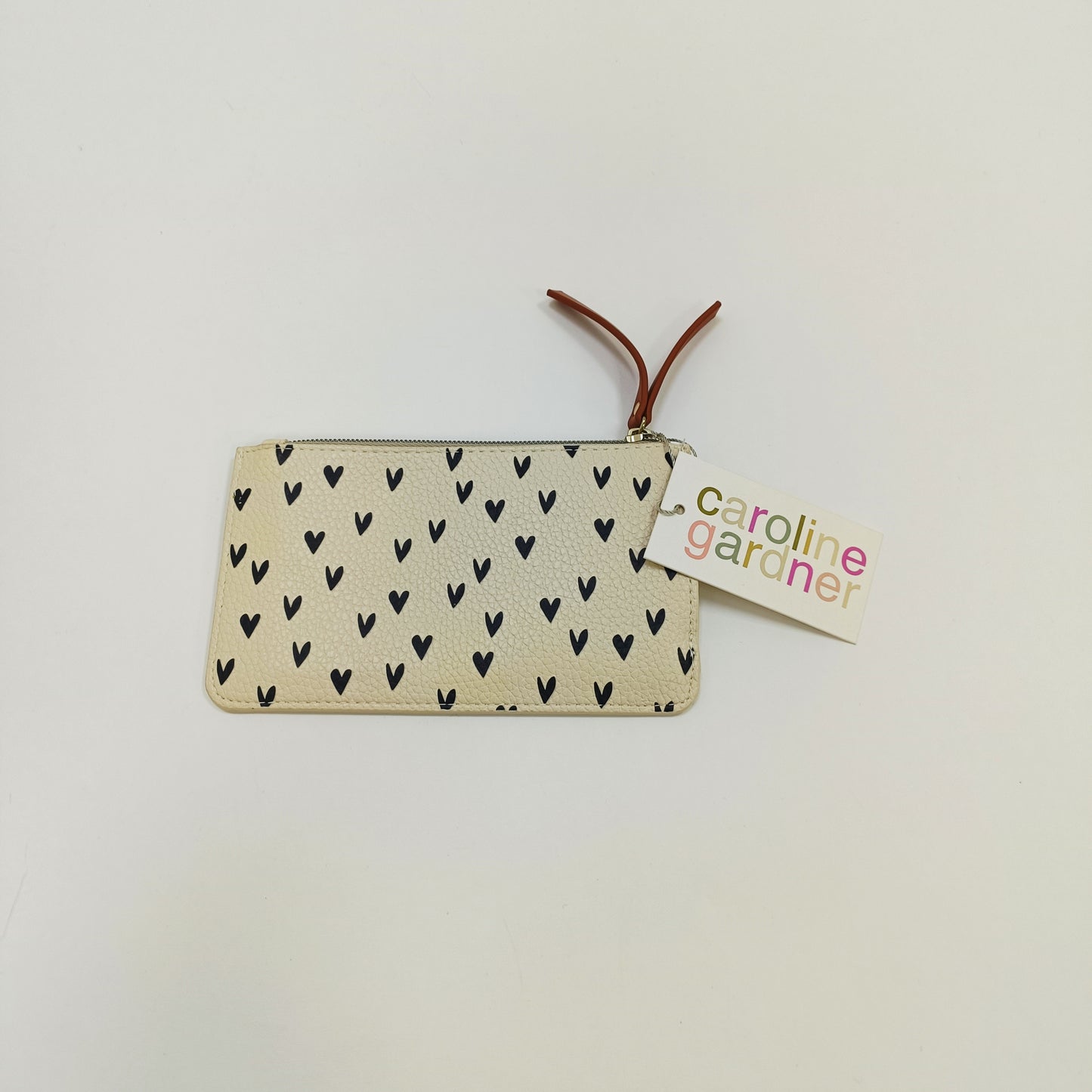 Monochrome Hearts Zip Coin Pouch ONE Size | Preloved