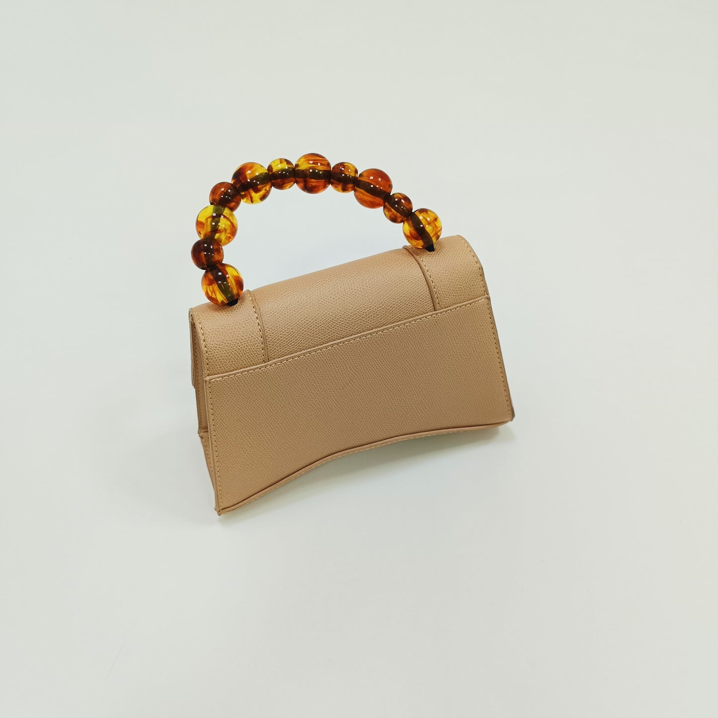 Statement Tortoiseshell & Peach Structured Bag ONE Size | Preloved