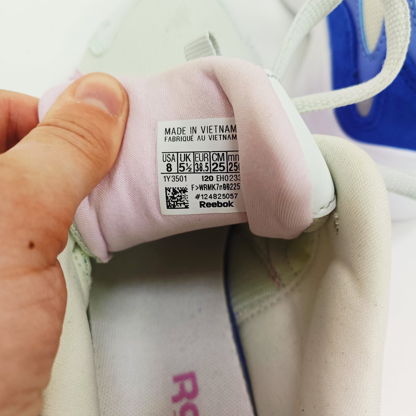 Reebok Pink & Blue Chunky Trainers Size 5 | Preloved