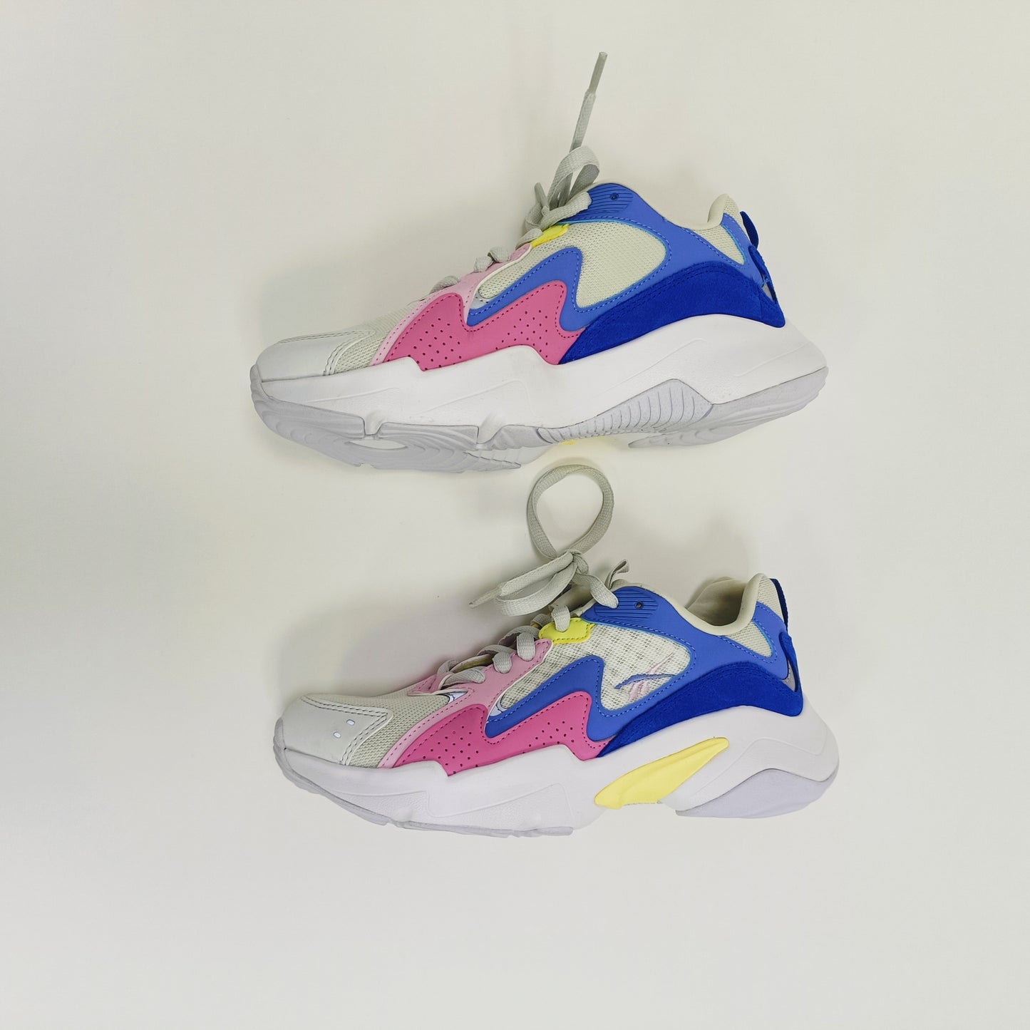 Reebok Pink & Blue Chunky Trainers Size 5 | Preloved