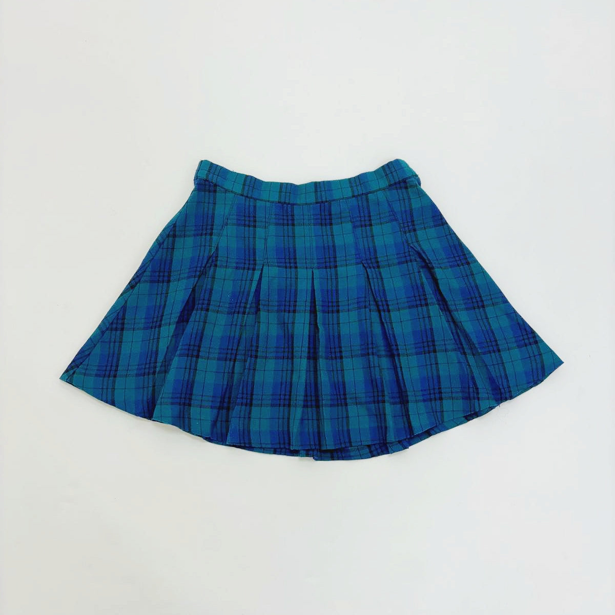 H&M Plaid Pleated Mini Skirt
