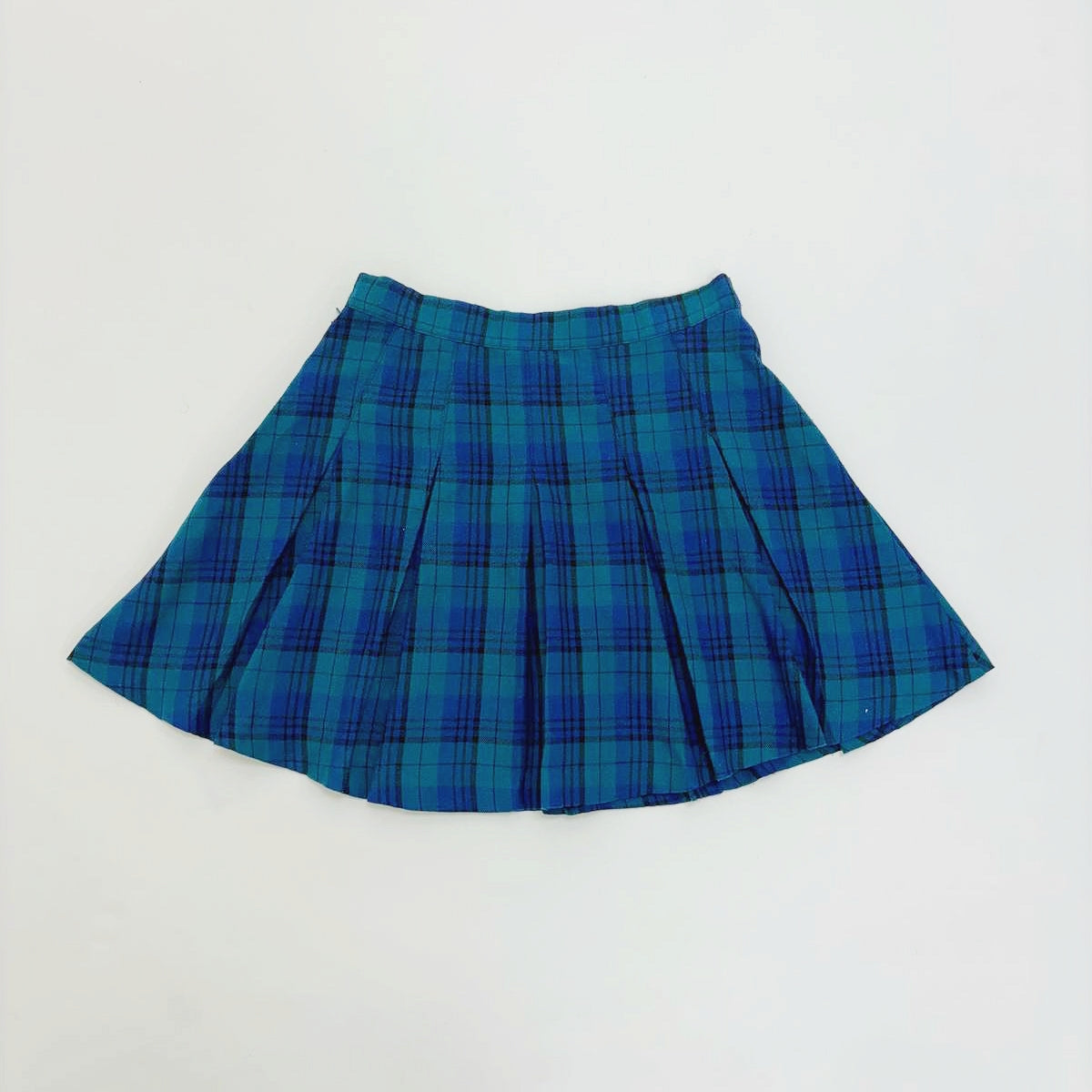 H&M Plaid Pleated Mini Skirt