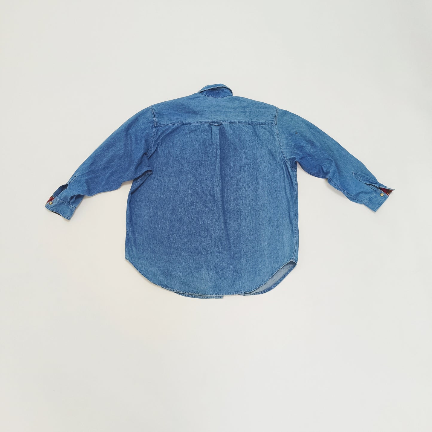 Light Wash Womens Denim Shirt Size Large | Preloved