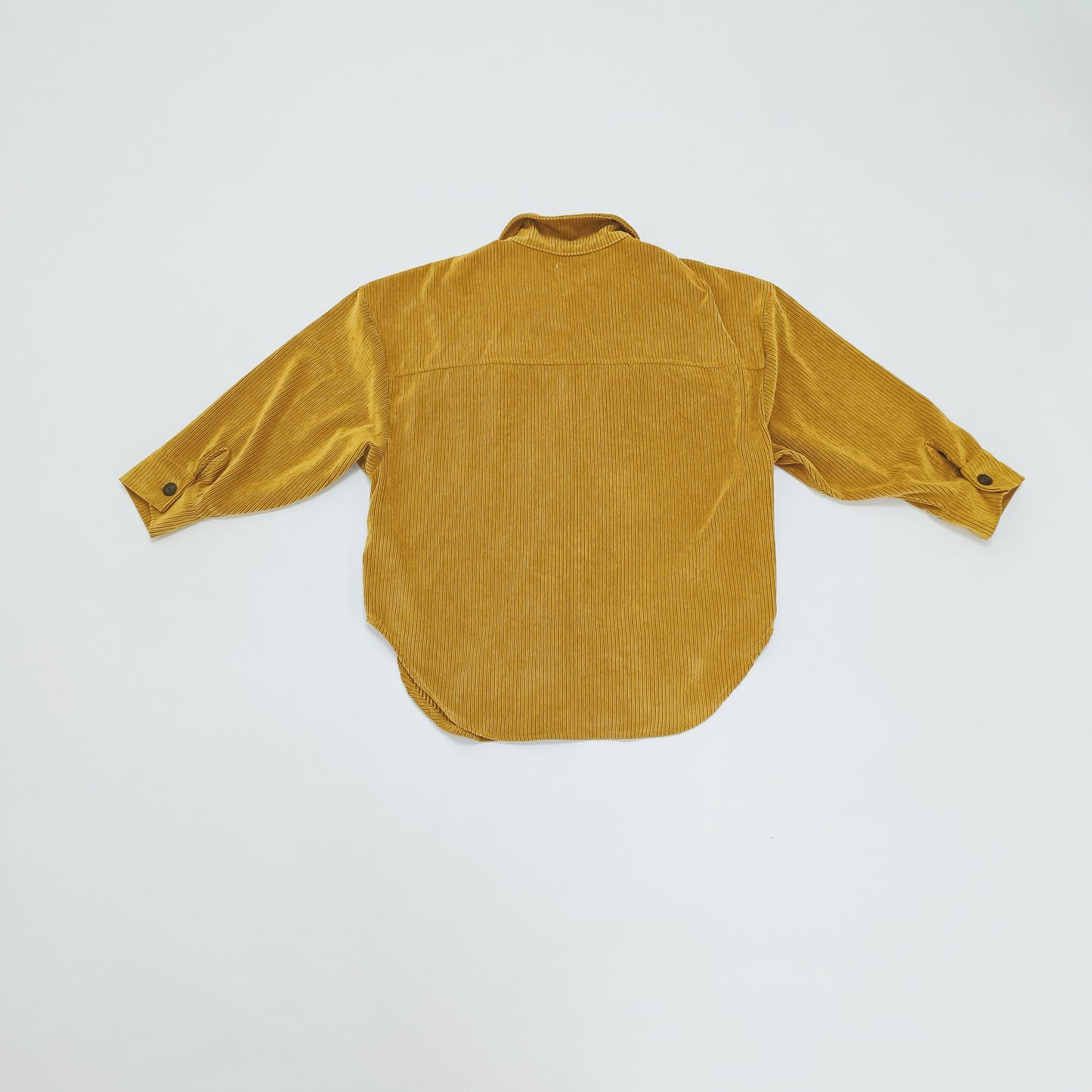 Mustard Yellow Chunky Corduroy Womens Shacket Size Small | Preloved