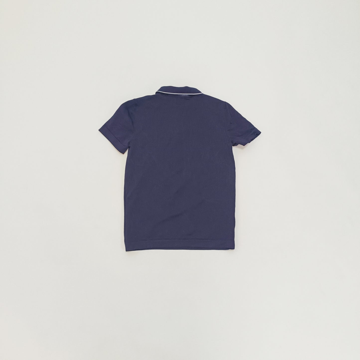 Navy Blue Mens Quarter Zip Short Sleeve Top Size Extra Small | Preloved