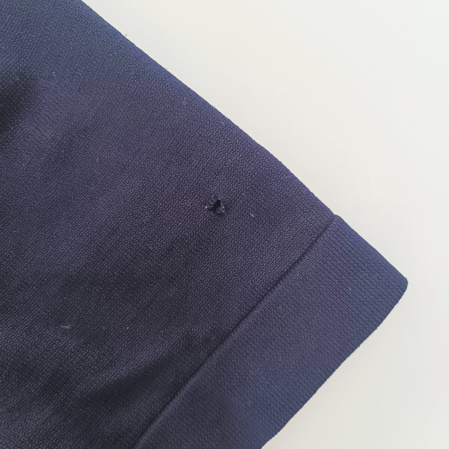 Navy Blue Mens Quarter Zip Short Sleeve Top Size Extra Small | Preloved