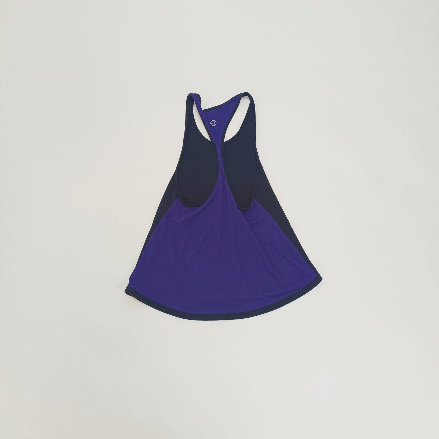 Black & Purple Halter Neck Vest Top Size Small | Preloved