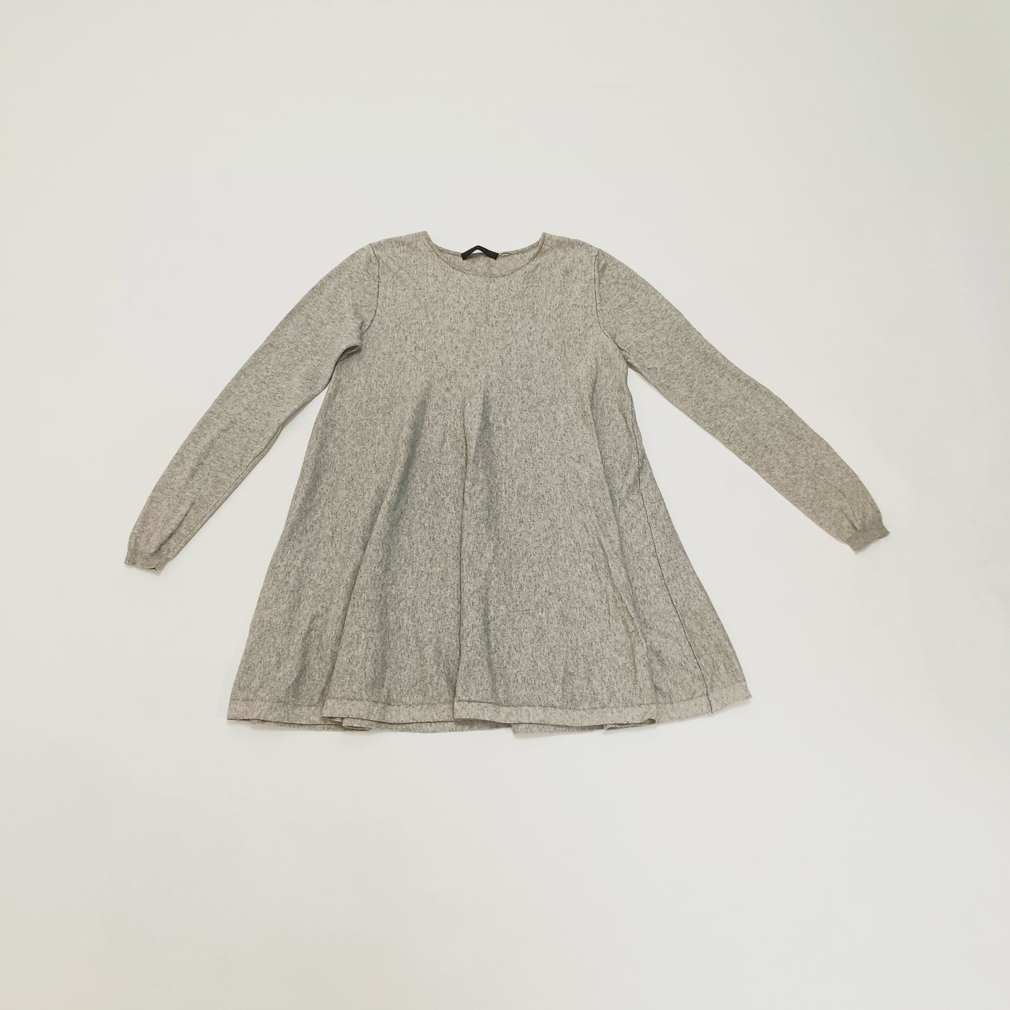 Grey Flared Mini Dress Size Medium | Preloved