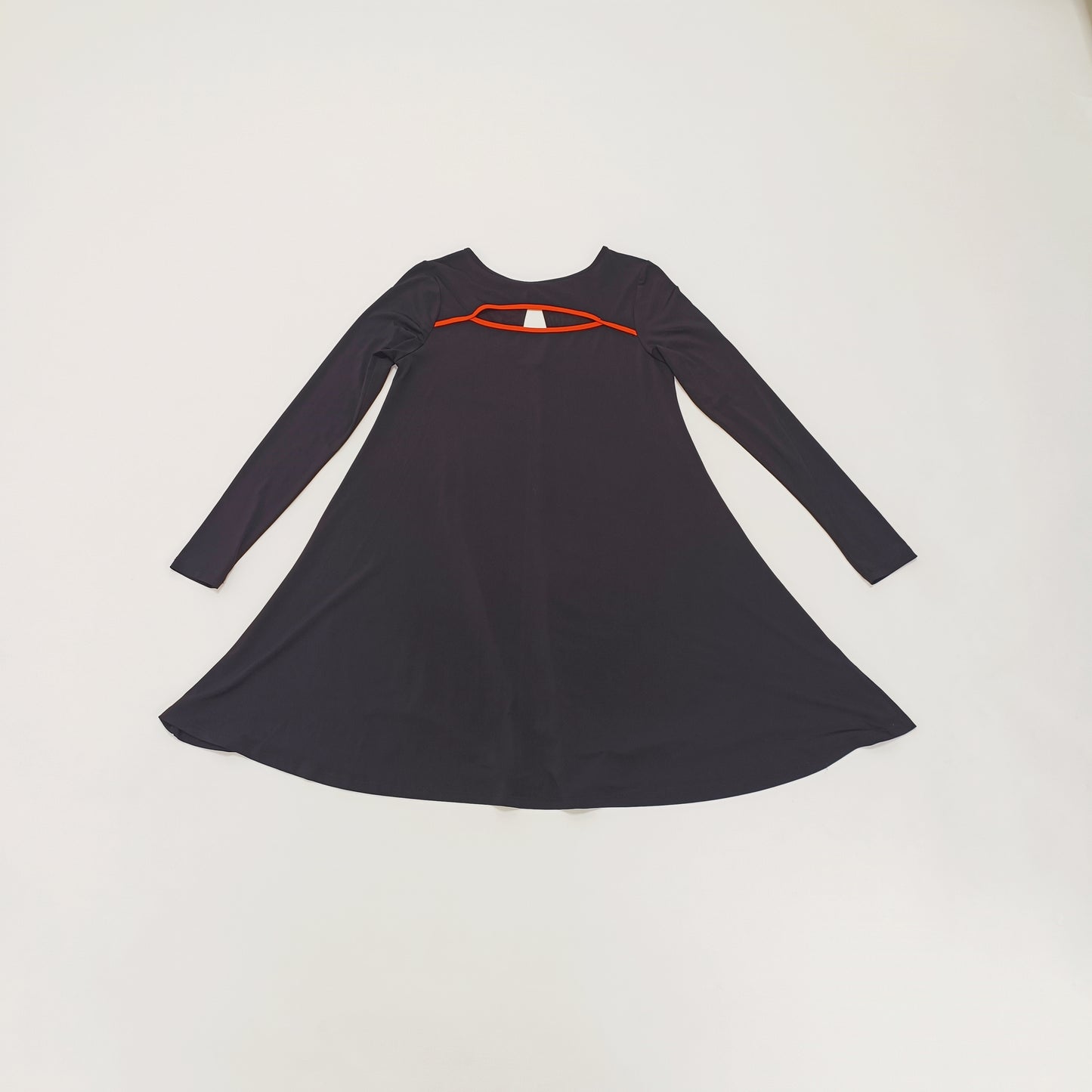 Black Cut Out Flared Mini Dress Size Small | Preloved