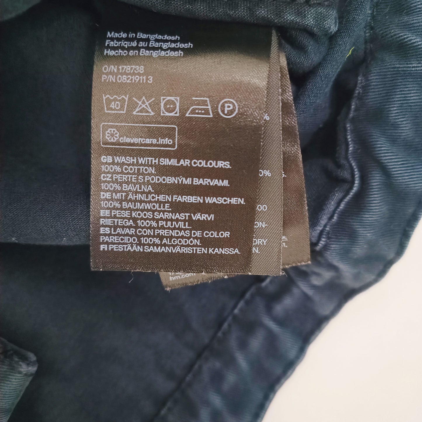 Faded Black Cropped Cargo Jacket Size Extra Small | Preloved
