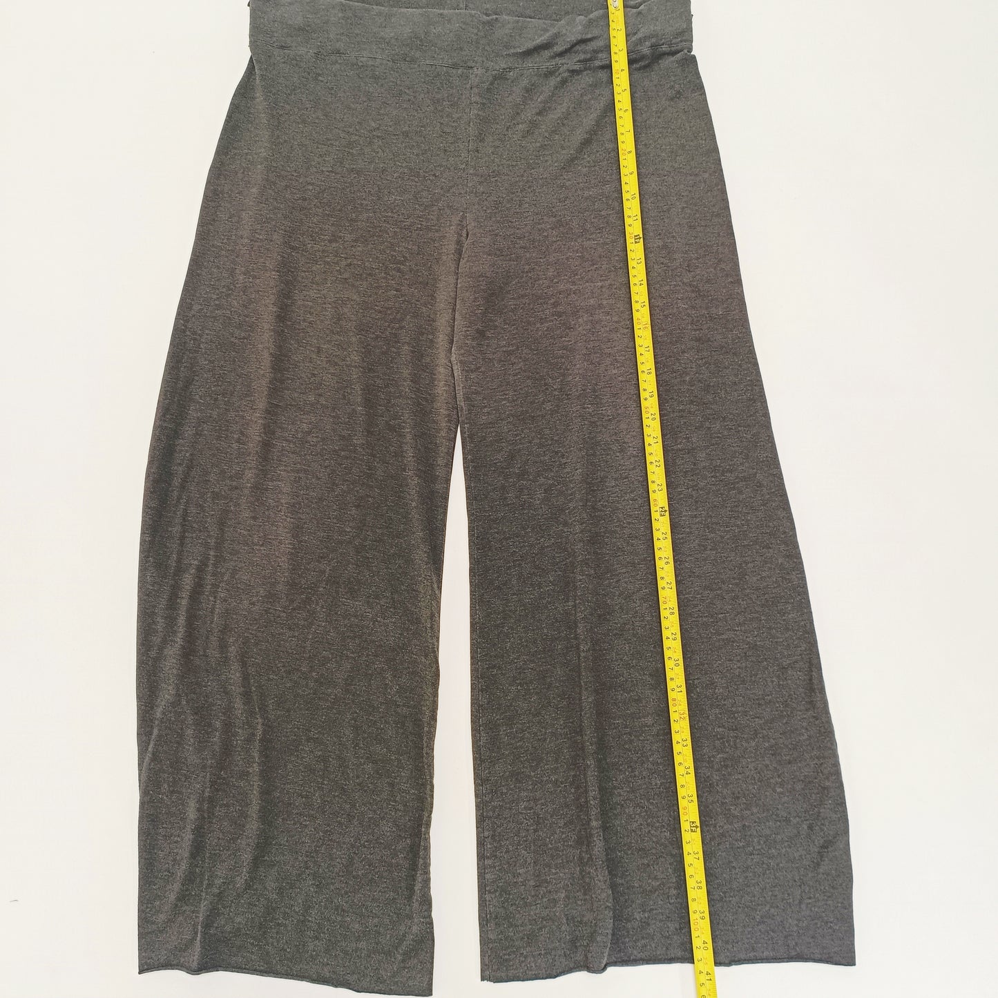 Grey Stretch Fit Flared Leggings Size Large | Preloved