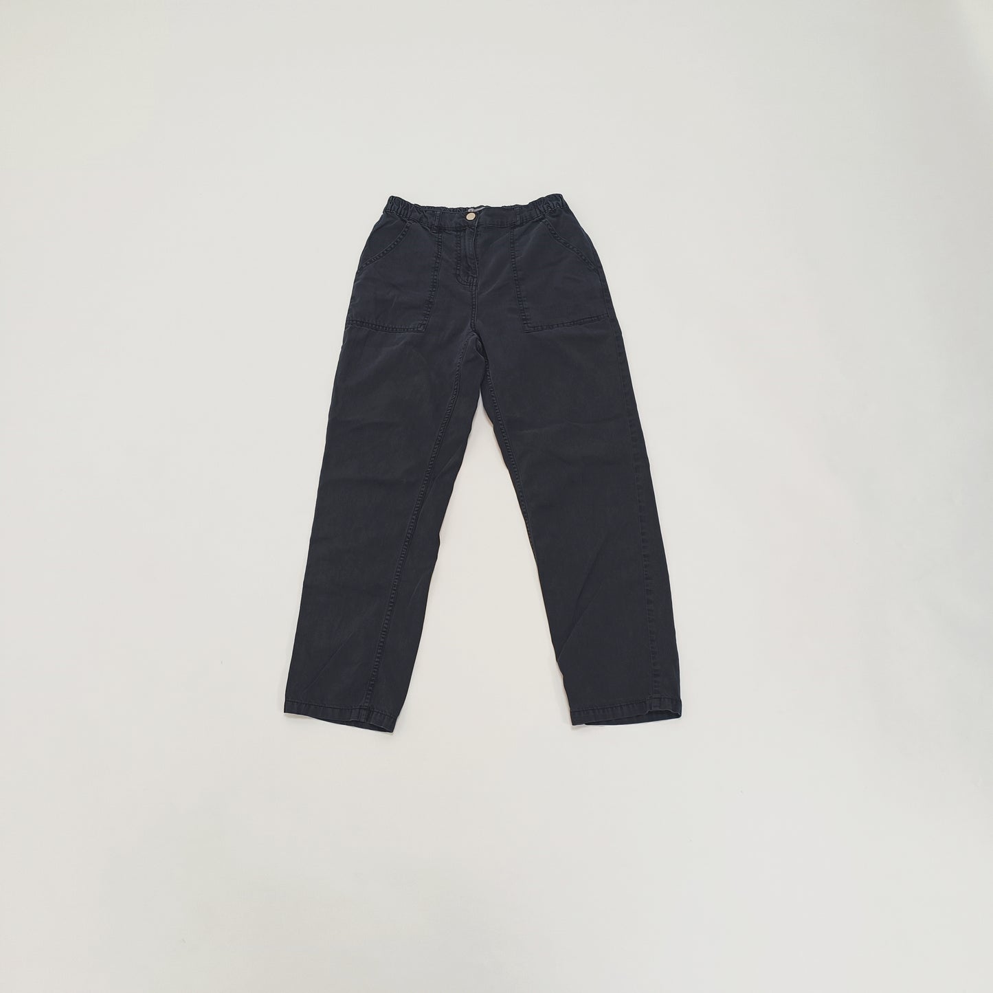 Black Mom Fit High Waist Cargo Trousers Size Small | Preloved
