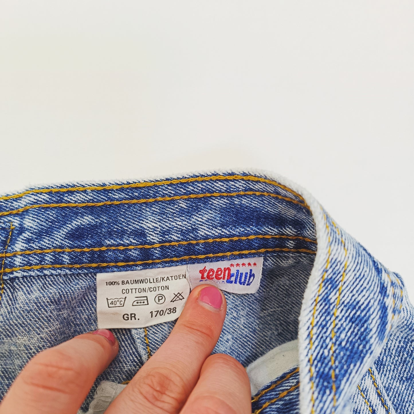 High Waist Vintage Acid Wash Mom Jeans Size Small | Preloved