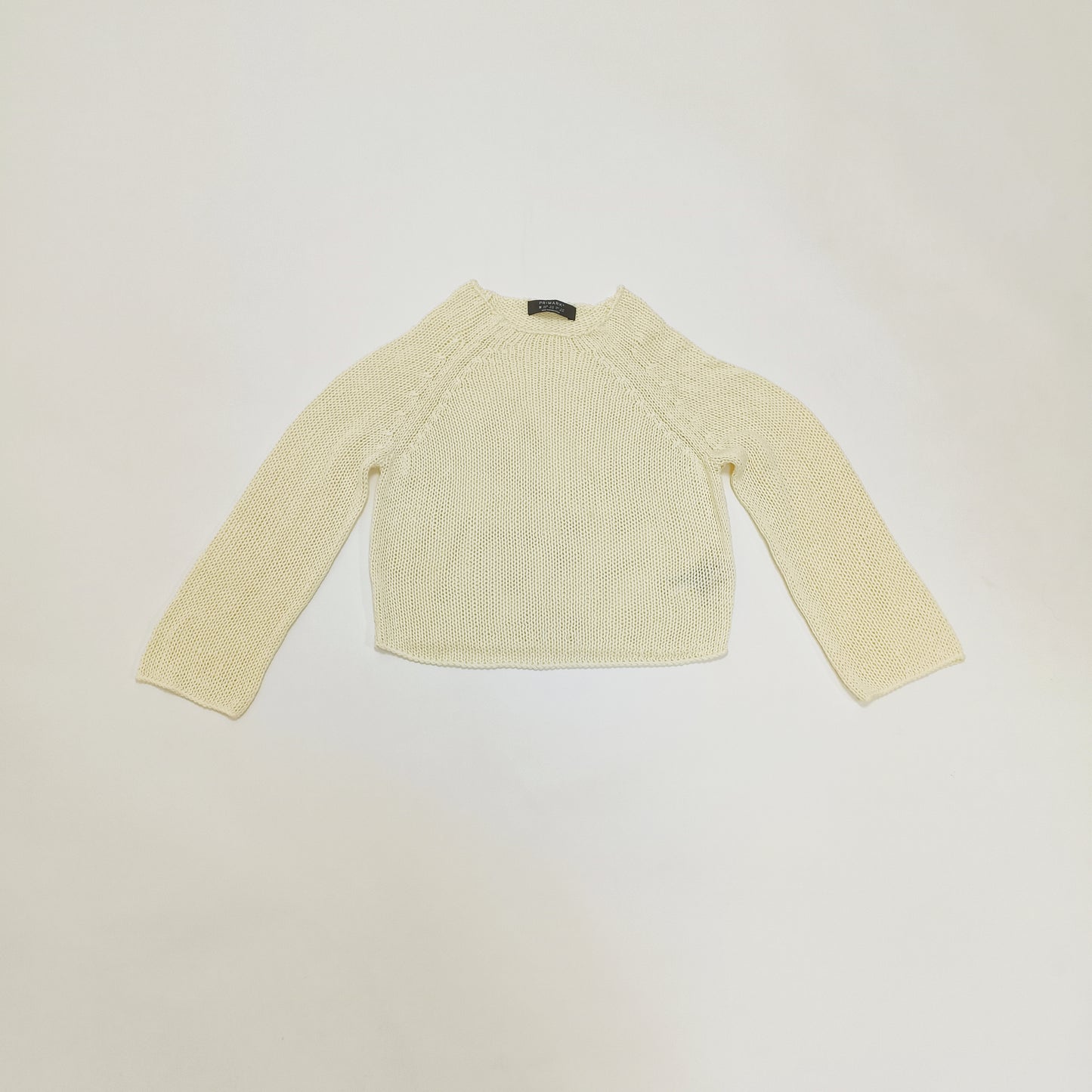 Cream Spring Lightweight Knitted Jumper Size Medium | Preloved