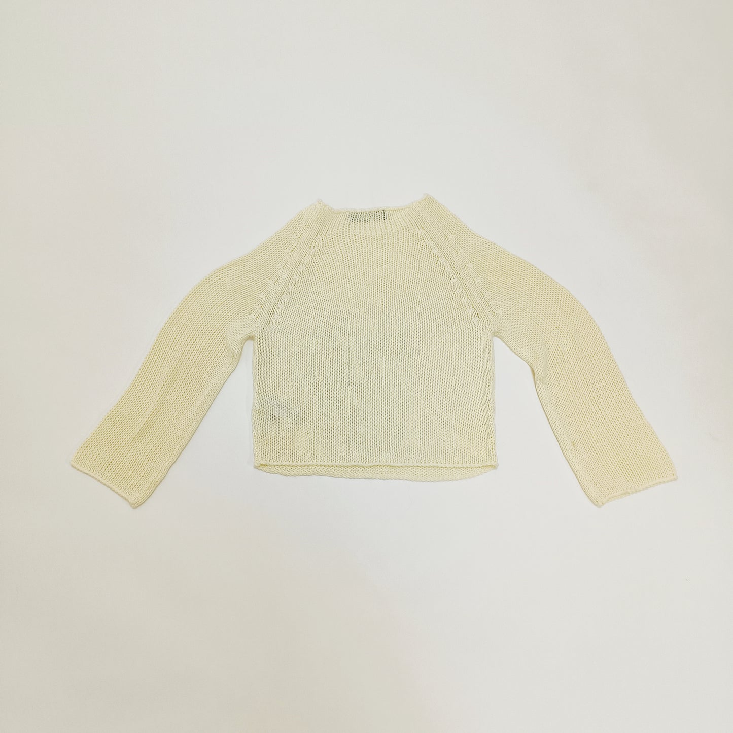 Cream Spring Lightweight Knitted Jumper Size Medium | Preloved
