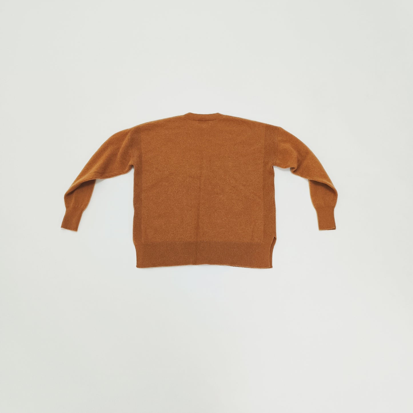 Brown Cashmere Womens Crew Neck Jumper Size Small | Preloved