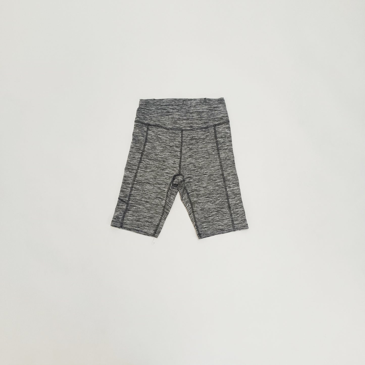 Grey Flecked High Waist Mid Length Shorts Size Small | Preloved