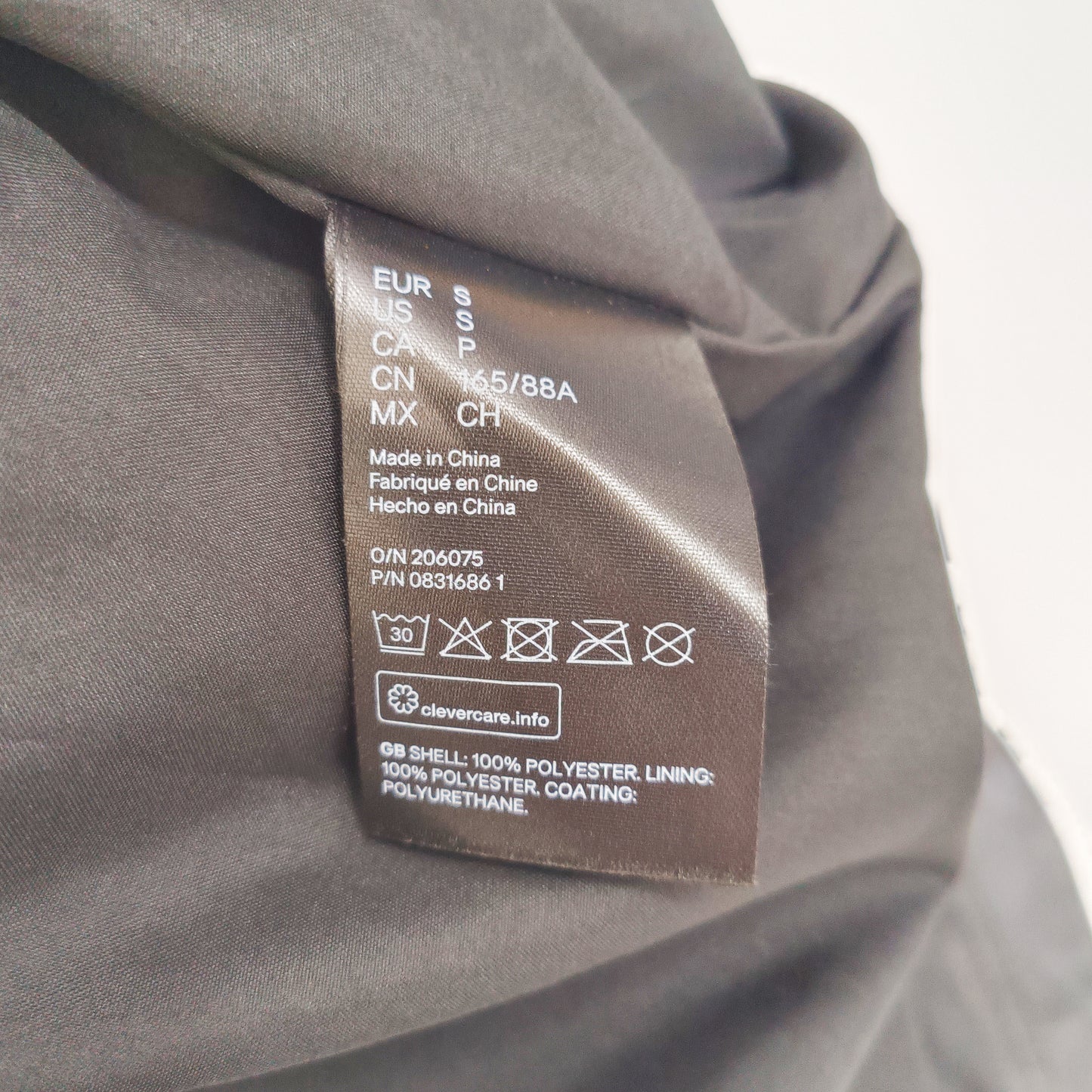 Black Oversized Faux Leather Shacket Size Small | Preloved