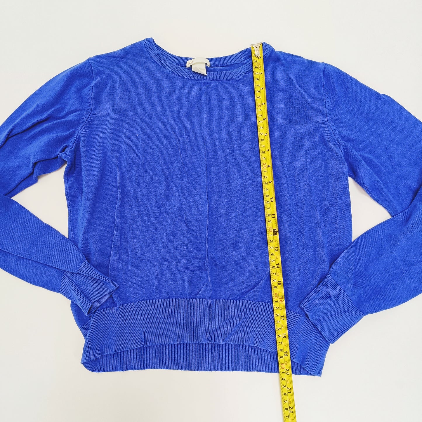 Electric Blue Lightweight Womens Jumper Size Medium | Preloved