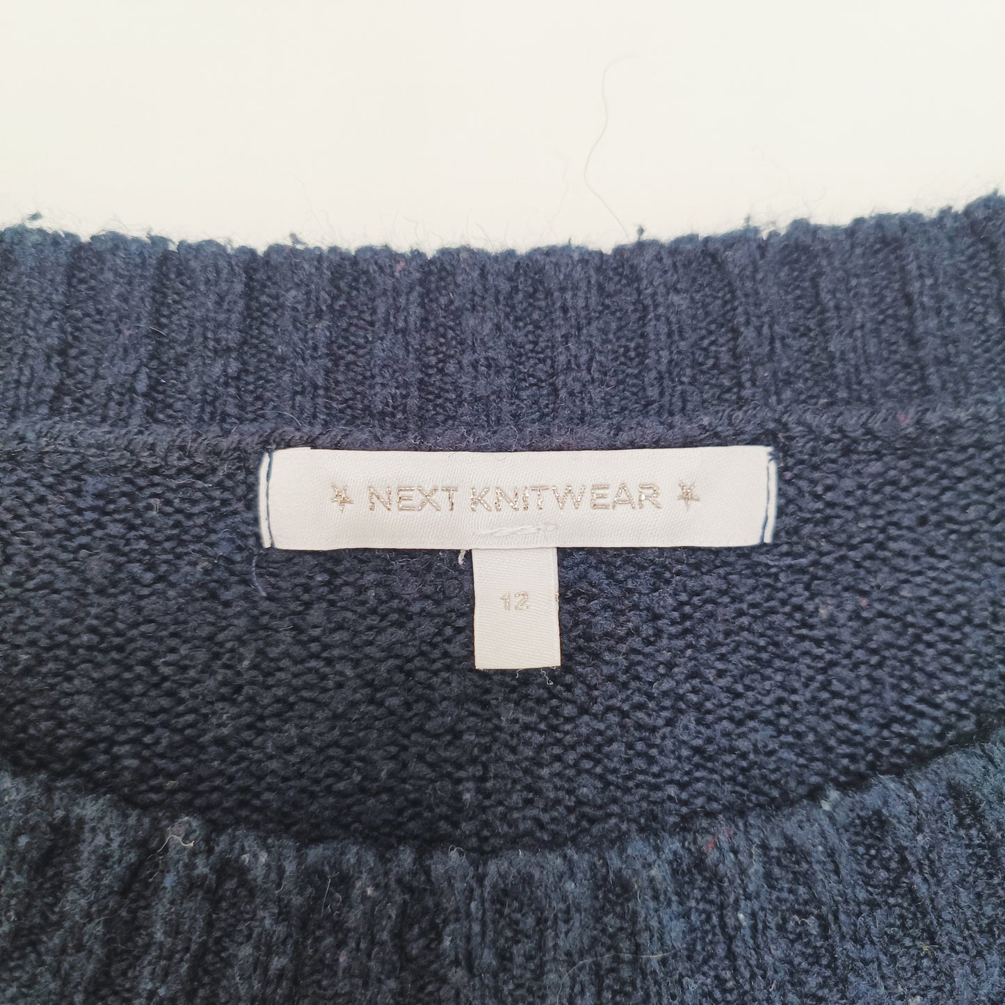 Multicolour Striped Crew Neck Knitted Jumper Size Medium | Preloved