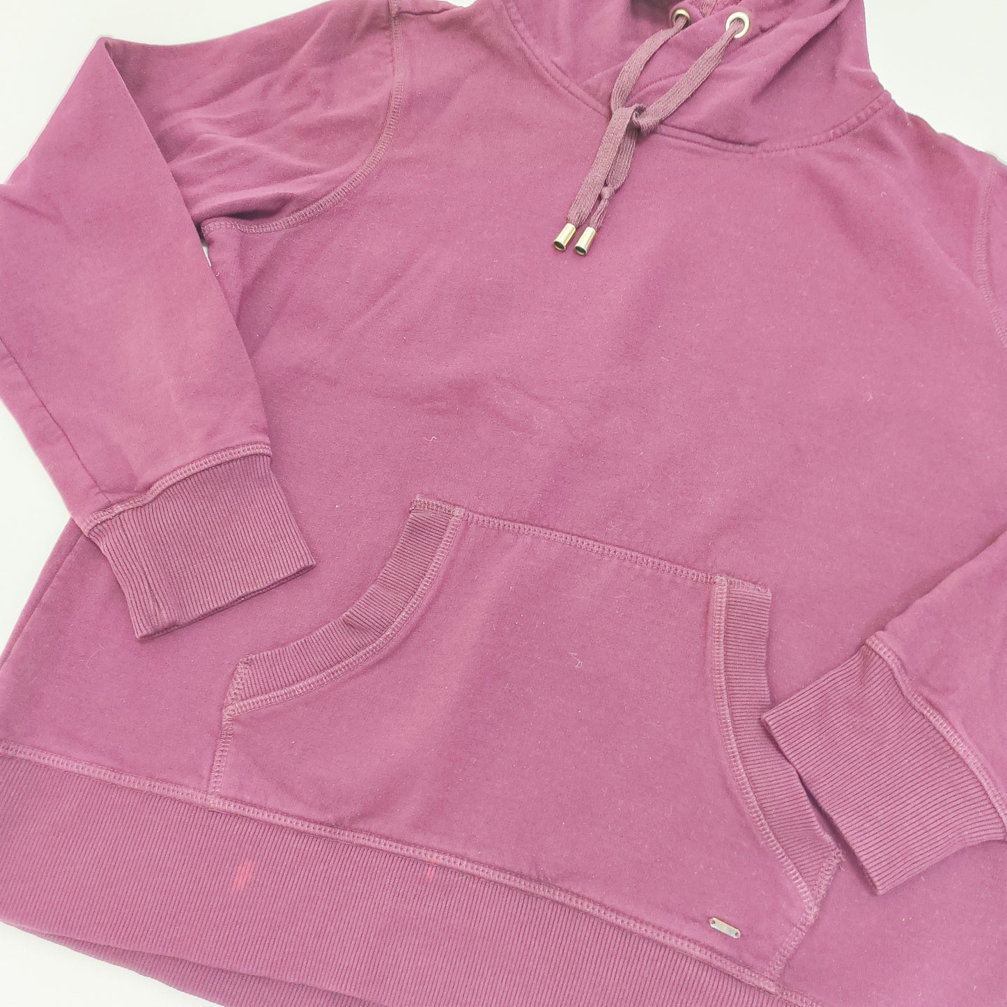 Purple Drawstring Pullover Hoodie Size Medium | Preloved