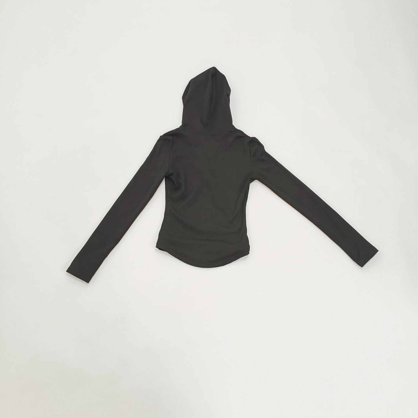 Black Fitted Womens Hoodie Size Medium | Preloved