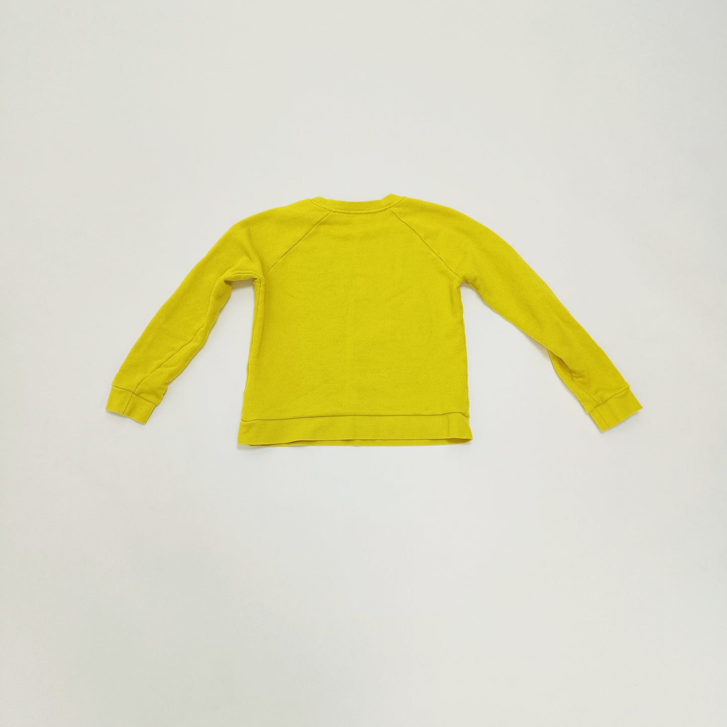 Yellow Saturday Slogan Womens Crew Neck Sweater Size Extra Small | Preloved