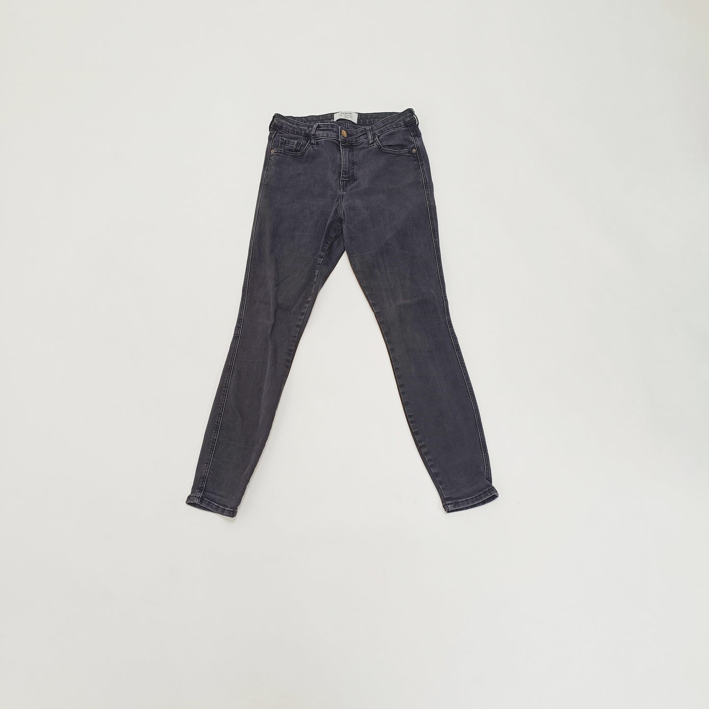 Black Skinny Fit Womens Jeans Size Medium | Preloved