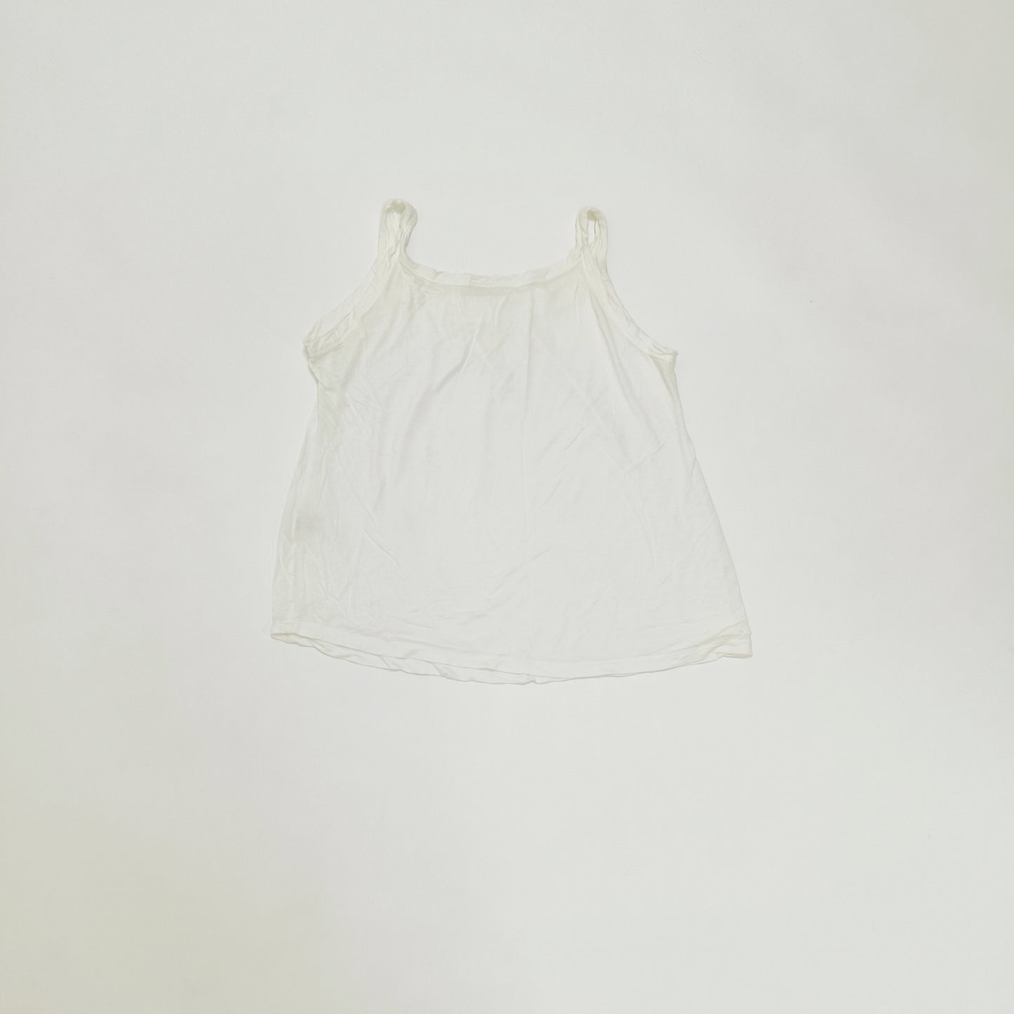 White Scoop Neck Sleeveless Top Size Large | Preloved