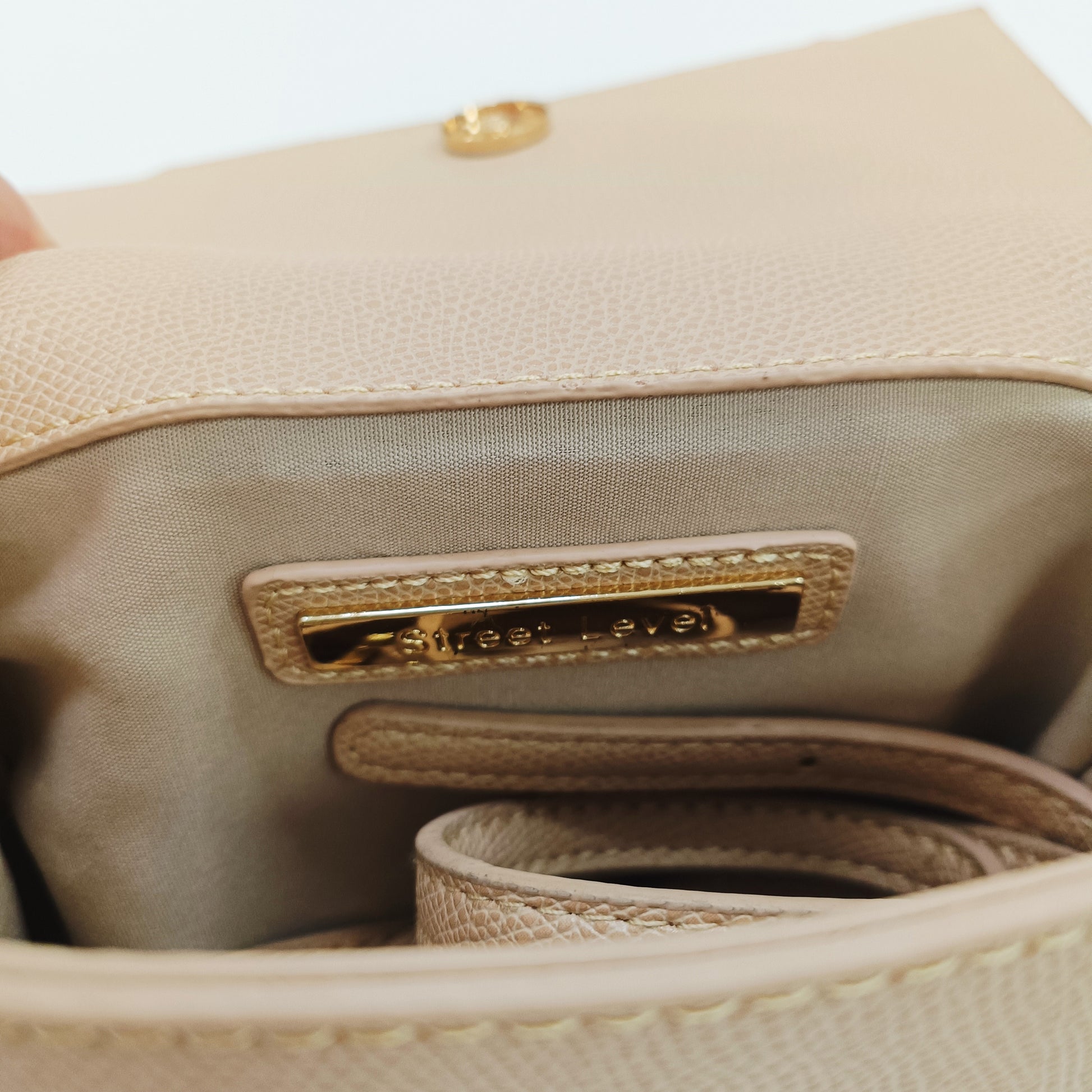 Statement Tortoiseshell & Peach Structured Bag  ONE Size  | Preloved