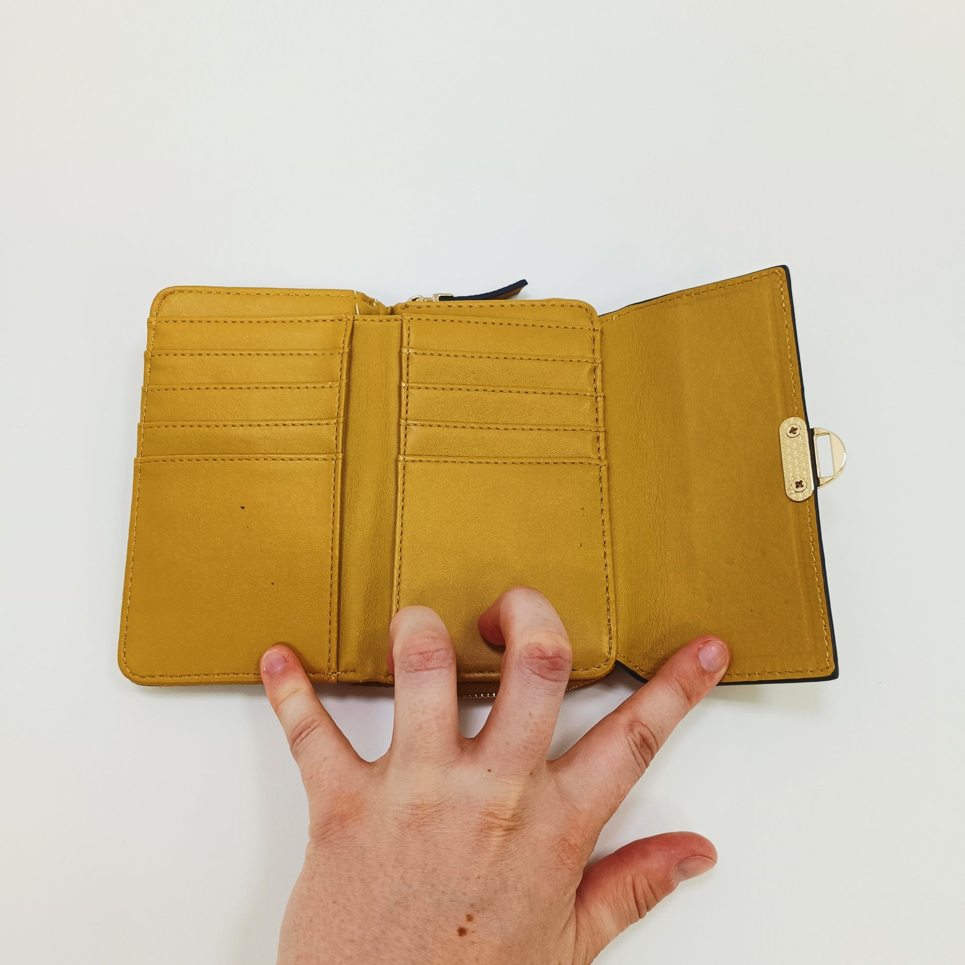 Mustard Two Section Purse ONE Size  | Preloved