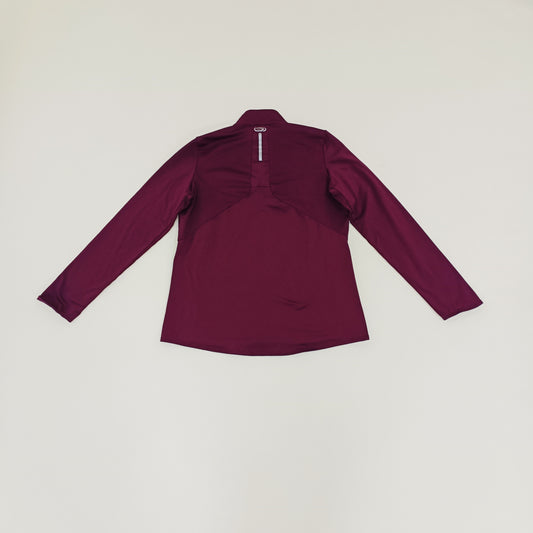 Purple Quarter Zip Fitted Longsleeve Activewear Top Size Medium | Preloved