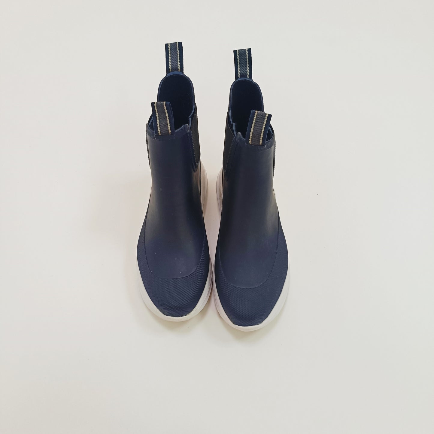 Blue With White Soles Cropped Wellies Size 6 | Preloved