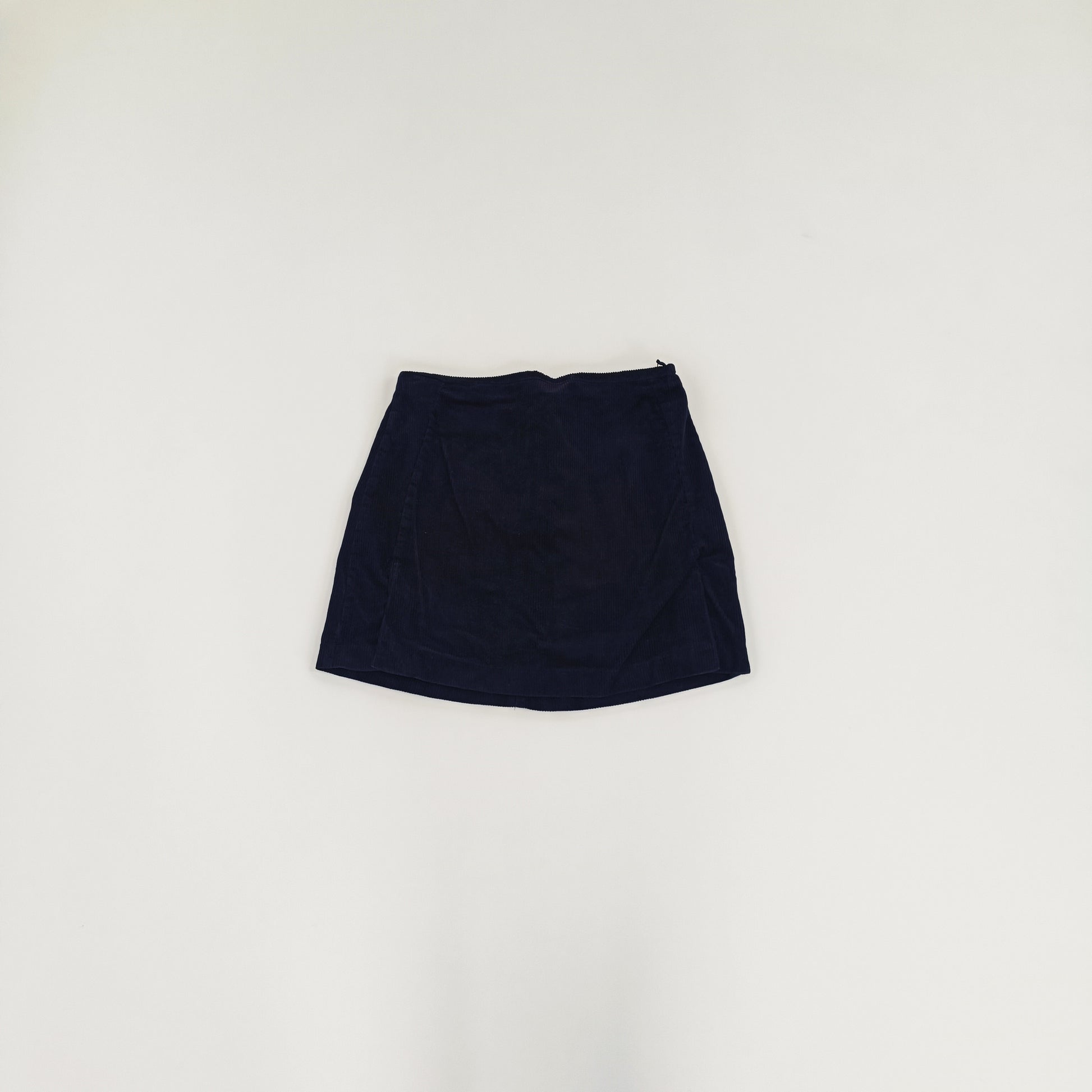Navy Blue Corduroy Pleated Mini Skirt Size Small | Preloved