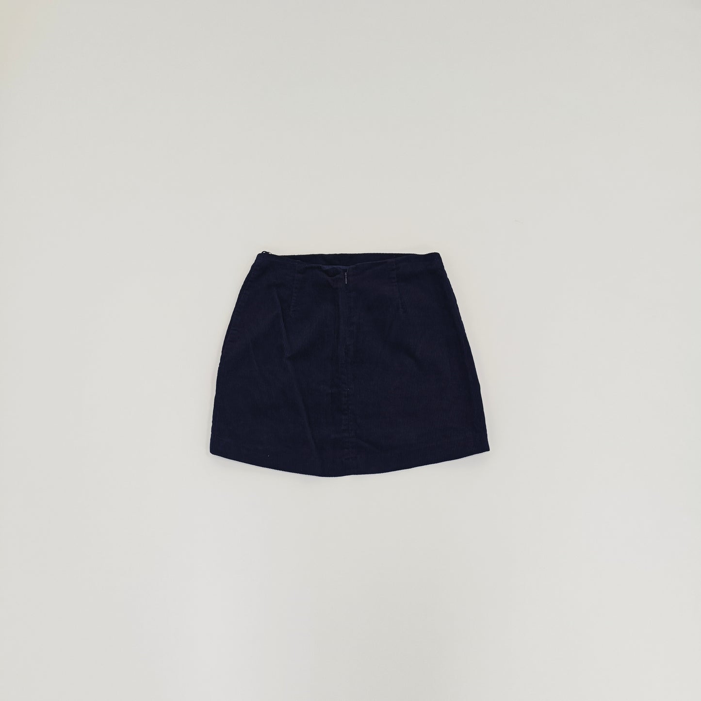 Navy Blue Corduroy Pleated Mini Skirt Size Small | Preloved