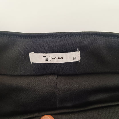 Black Full Sequin Wide Leg High Waist Trousers Size Small | Preloved