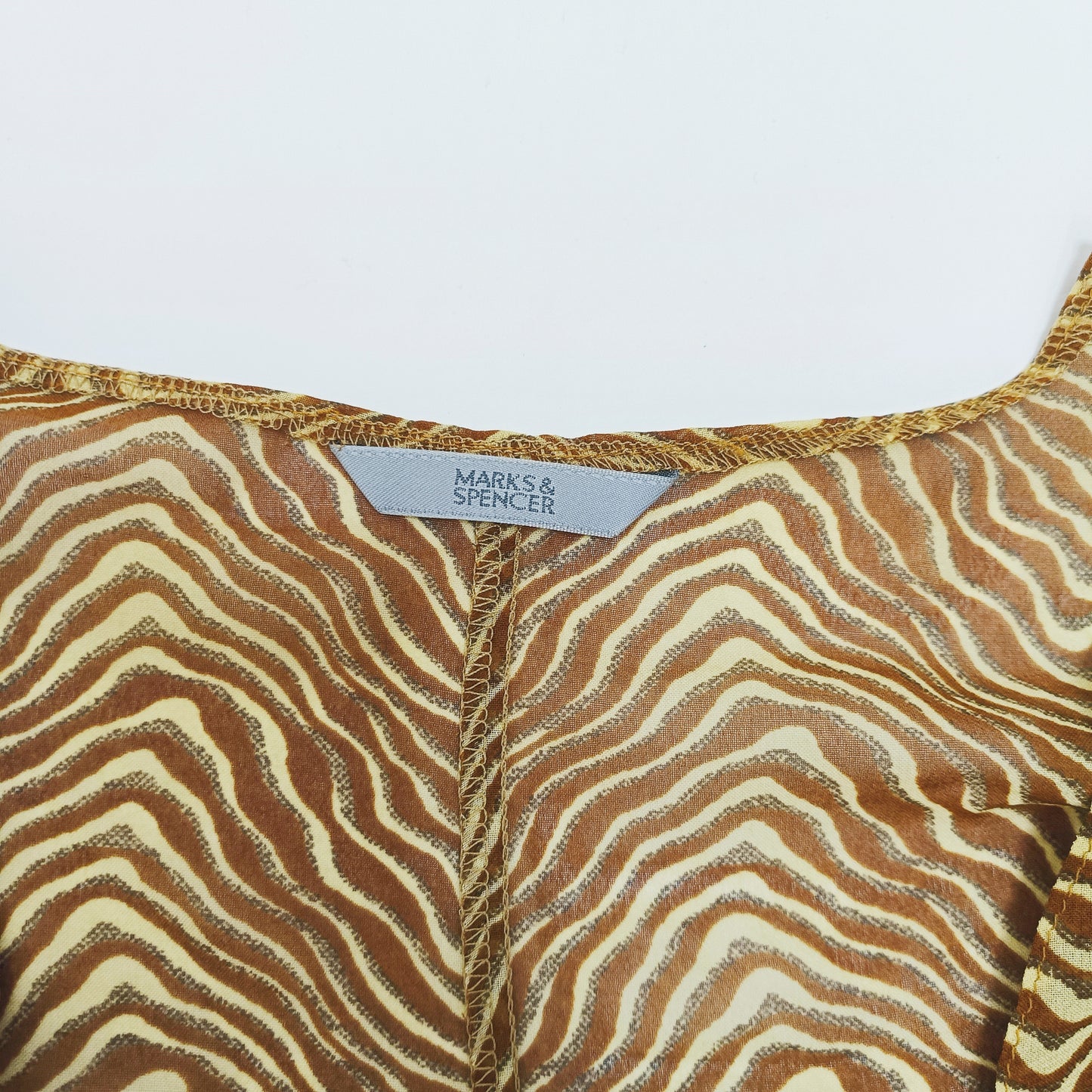 Brown Animal Print Maxi Beach Cover Up Size One Size | Preloved