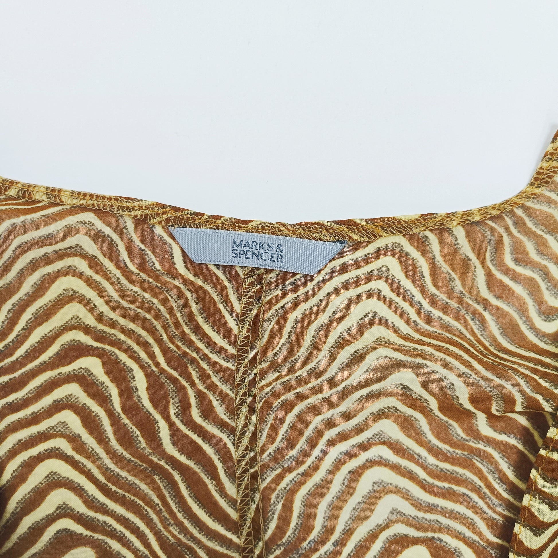 Brown Animal Print Maxi Beach Cover Up Size One Size | Preloved