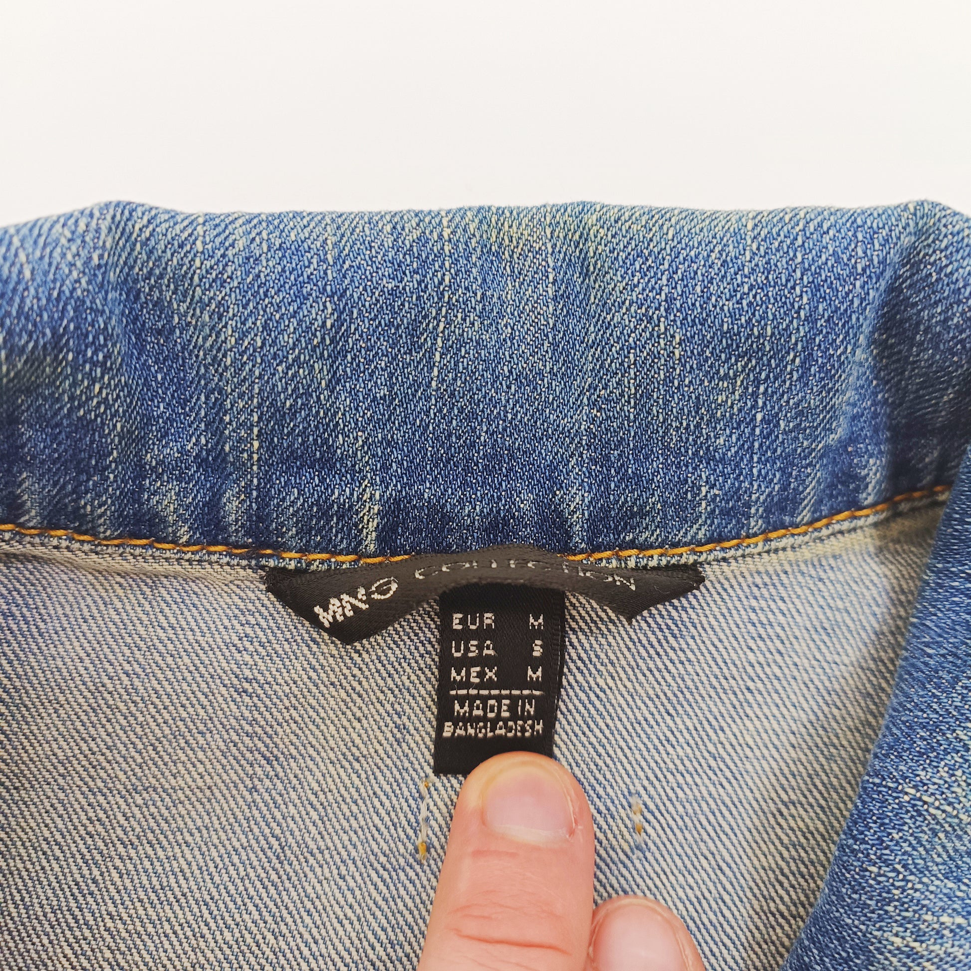 Trucker Style Button Up Womens Denim Waistcoat Size Medium | Preloved