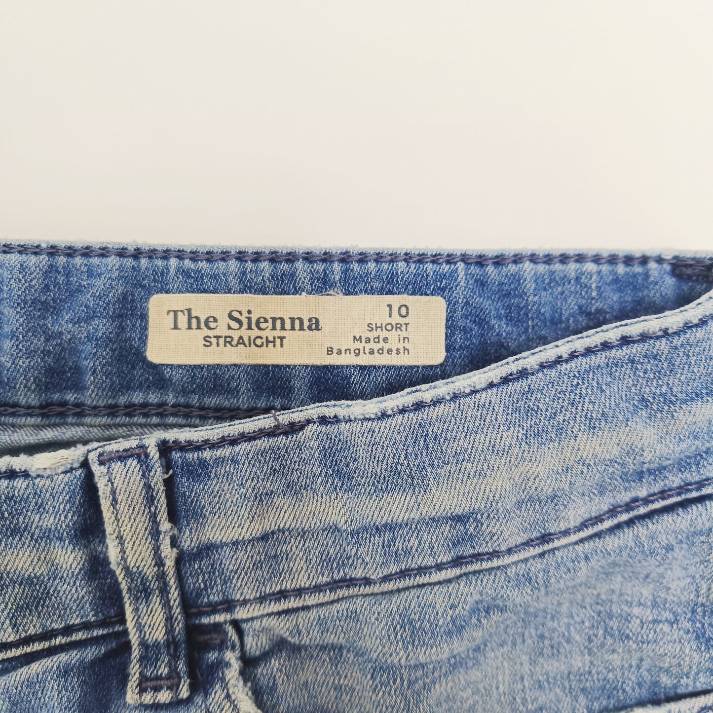 Mid Wash Straight Leg Mid Rise Womens Jeans Size Small | Preloved