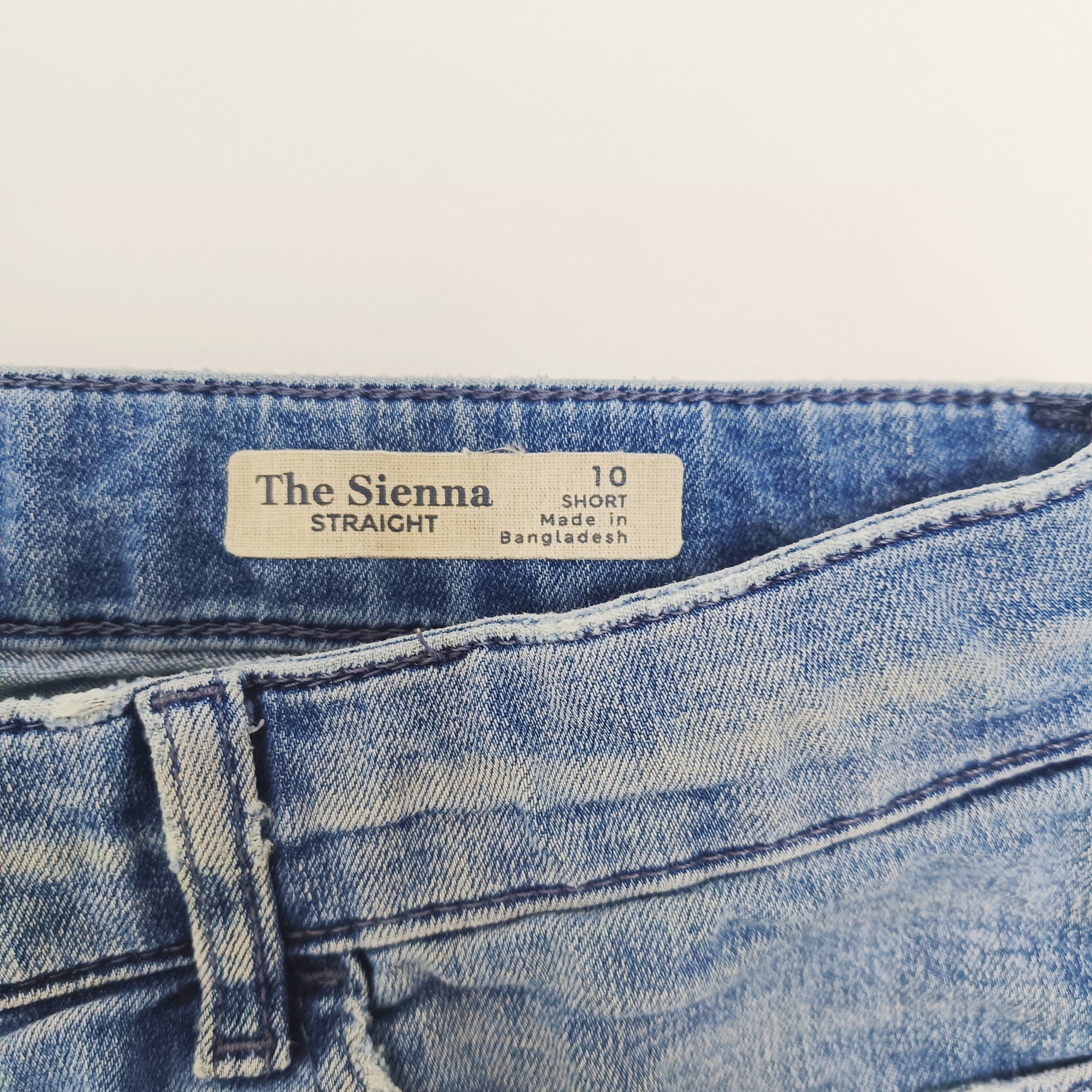 Mid Wash Straight Leg Mid Rise Womens Jeans Size Small | Preloved