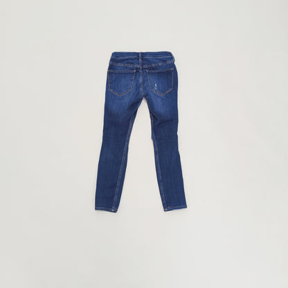 Dark Wash High Waist Super Skinny Ripped Jeans Size Extra Extra Small | Preloved