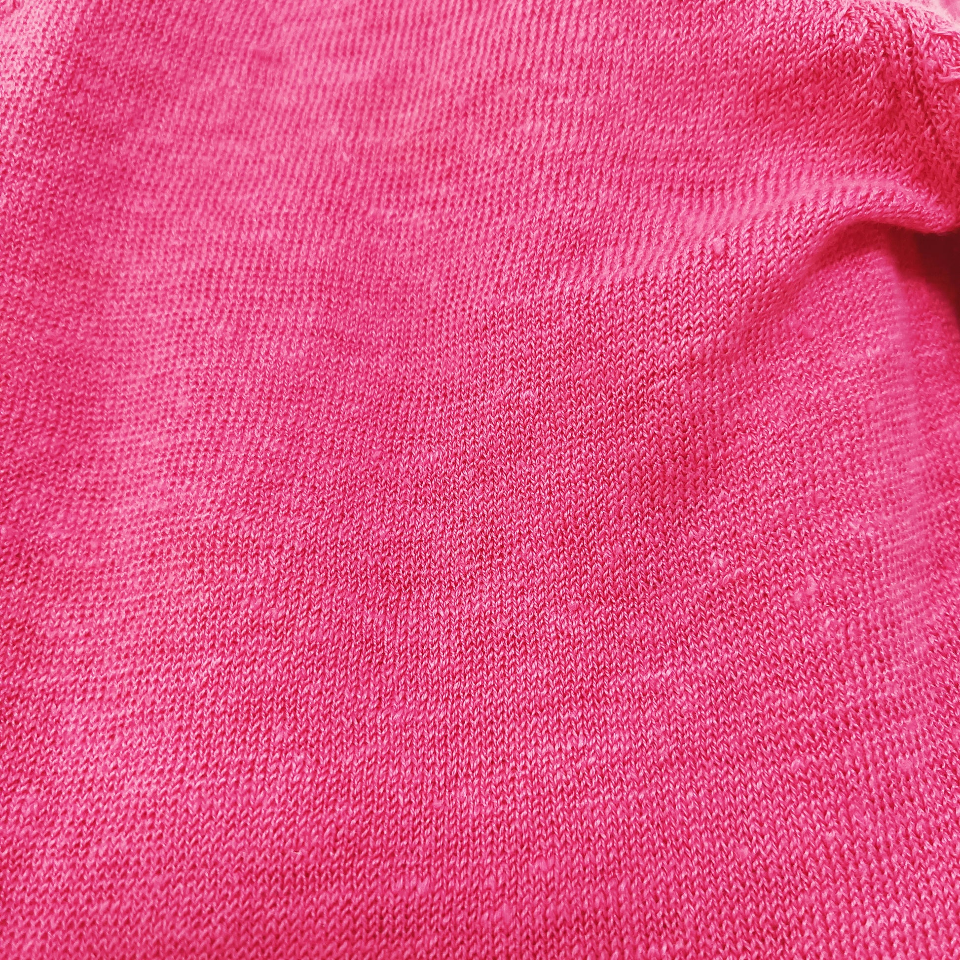 Hot Pink Longline Pearl Button Womens Lightweight Cardigan Size Extra Large | Preloved