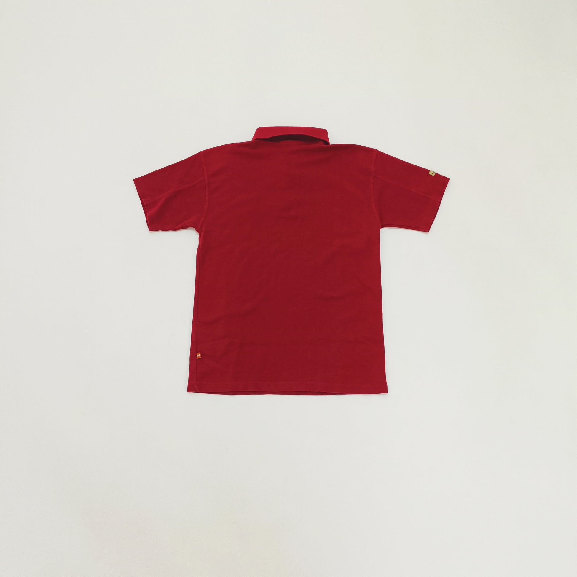 Burgundy Red Waffle Mens Polo Shirt Size Medium | Preloved