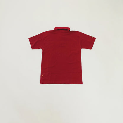 Burgundy Red Waffle Mens Polo Shirt Size Medium | Preloved