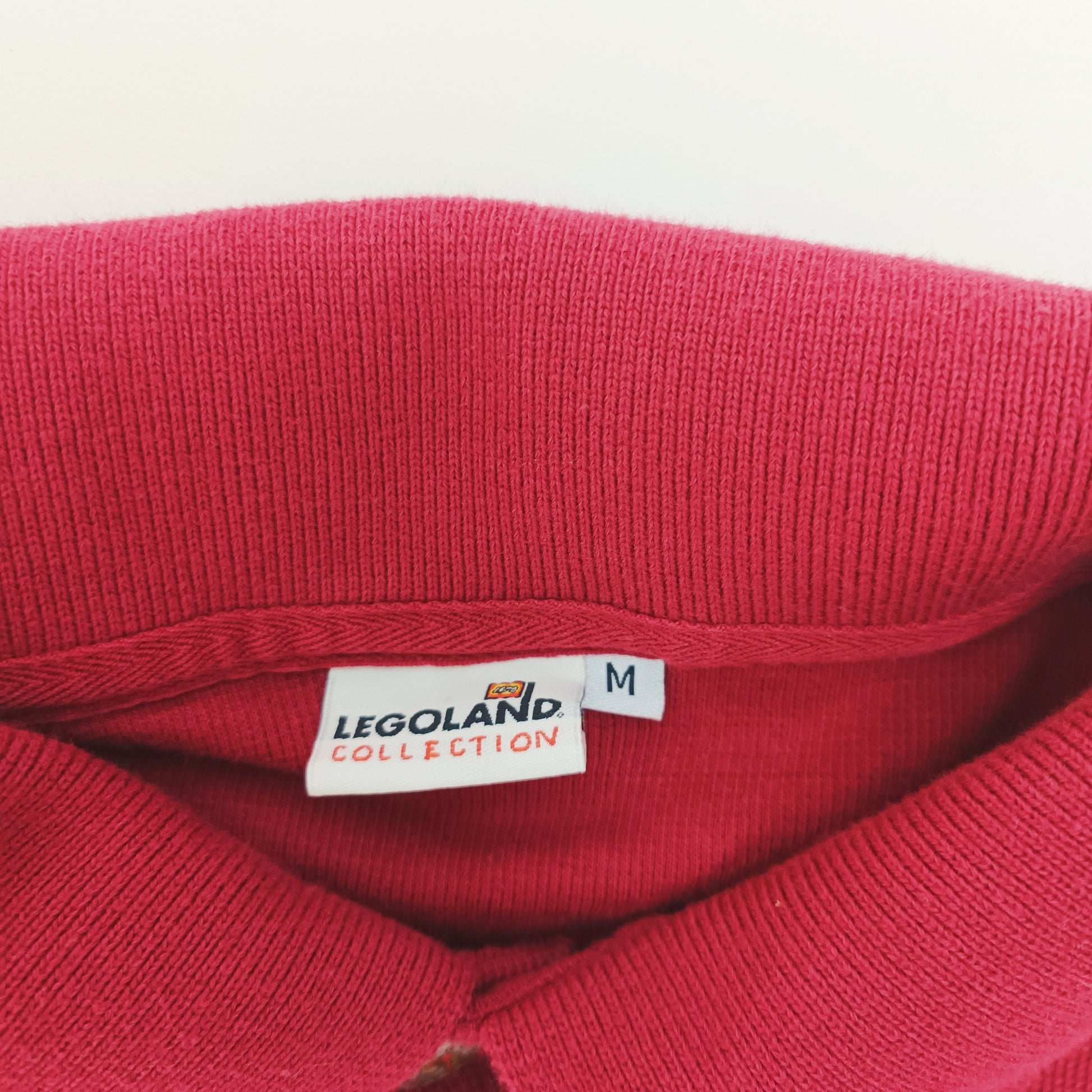 Burgundy Red Waffle Mens Polo Shirt Size Medium | Preloved