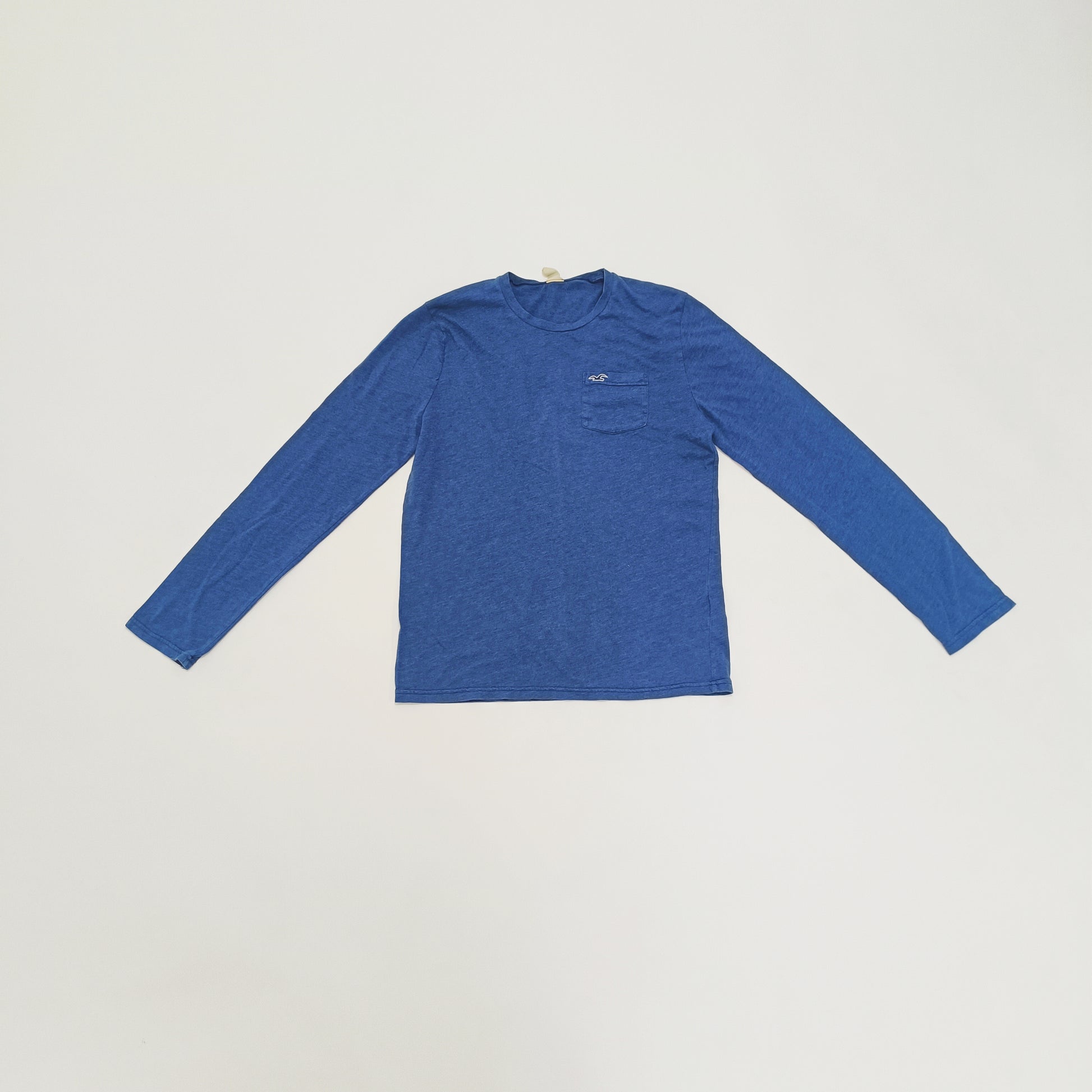 Blue Long Sleeve Mens T-Shirt Size Small | Preloved