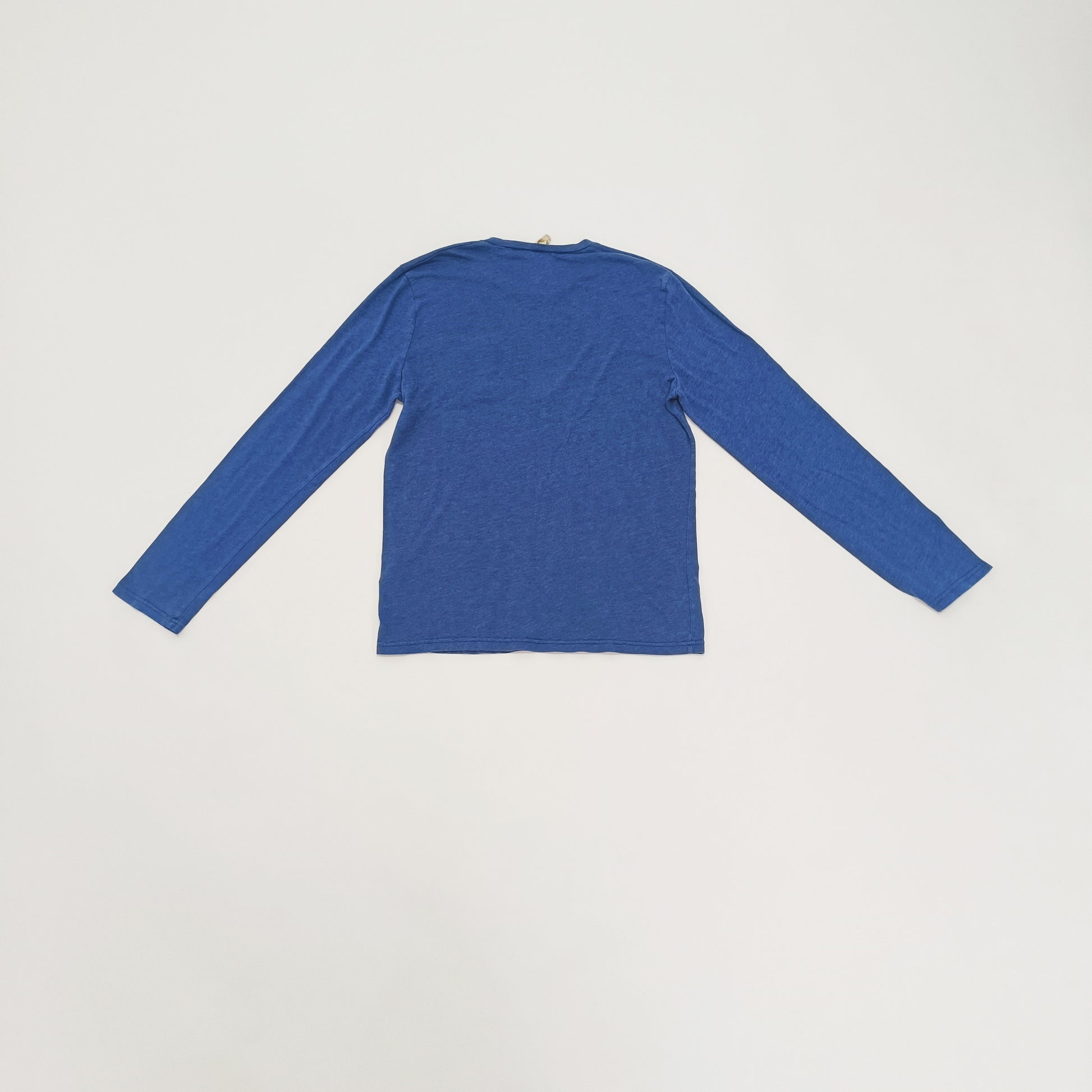 Blue Long Sleeve Mens T-Shirt Size Small | Preloved